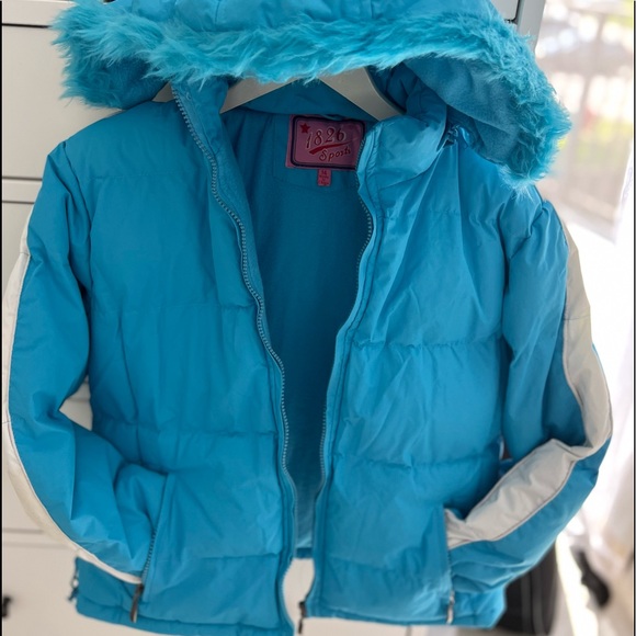 - 🔥NWOT 1826 kids light blue with white jacket size 14. - Picture 5 of 13